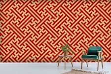 3D Chinese Pattern Wallpaper Wall Mural Removable Self-adhesive Sticker530