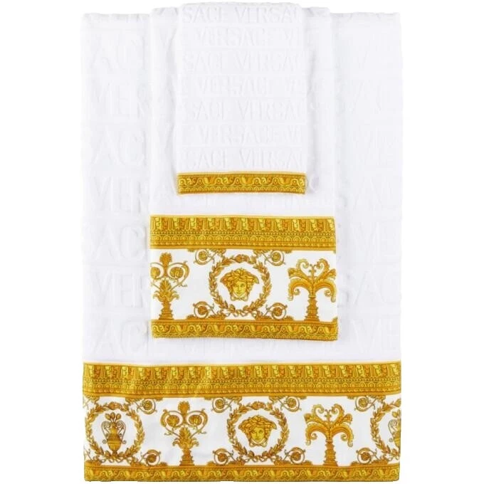 Versace Bathroom 100% Cotton Bath Towels & Washcloths
