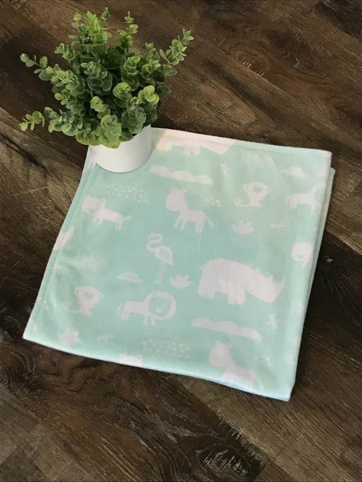 Manta Regalo Bebé Animales de la Selva Minky Safari Zoo Baby Shower Regalo Niño Niña Foto 2 de 4