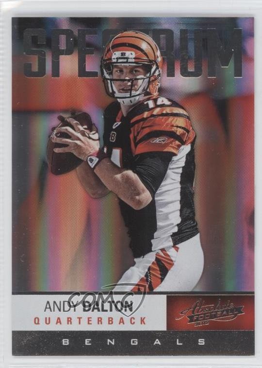 2012 Panini Absolute Spectrum Silver 27/50 Andy Dalton #8 7p8