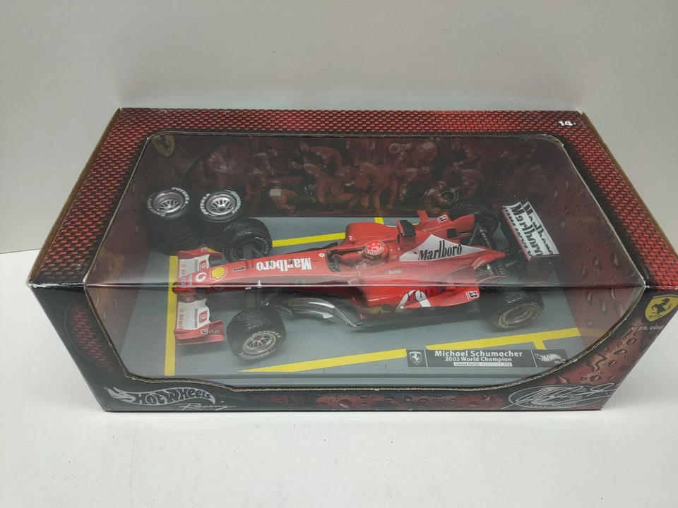 Ferrari F2003 Schumacher World Champion 2003 1/18 Hotwheels - Photo 3/4
