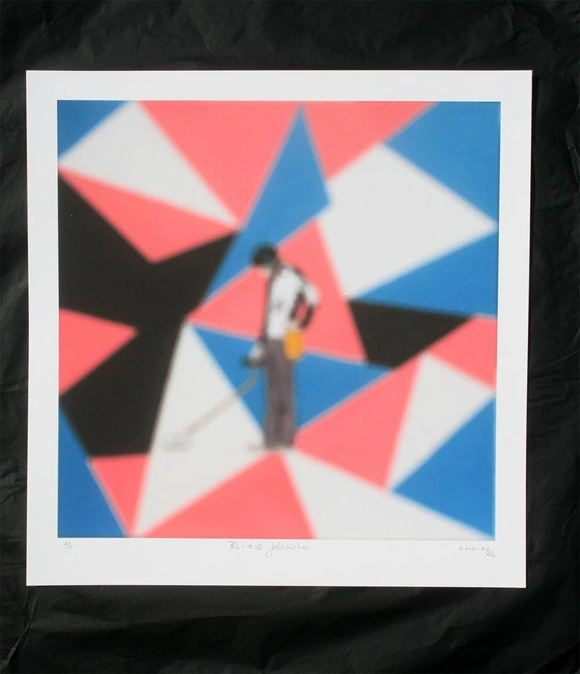 ORIGINAL CAMILLE MANK UNIKAT "BLUR #13 GOLDSUCHER " 1/1, 2025 [ c.mank ] - Bild 2 von 4