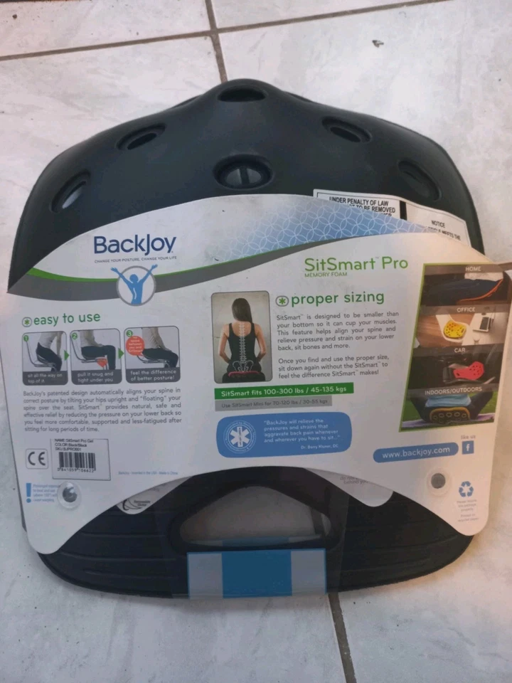 Backjoy Sit Smart Pro Gel SIÈGE SITSMART SOULAGE LES DOULEURS - Photo 4/4