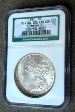 NGC 1887 Year Grade MS 64 Morgan US Dollars (1878-1921) for sale