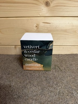 ThisWorks Vetivert & Zedernholz Kerze 220g Aromatherapie Raumduft Aromatherapie