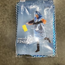 Funky Fish Fisherman Costume Funny Sea Creature Animal Suit One-Size Unisex Adul