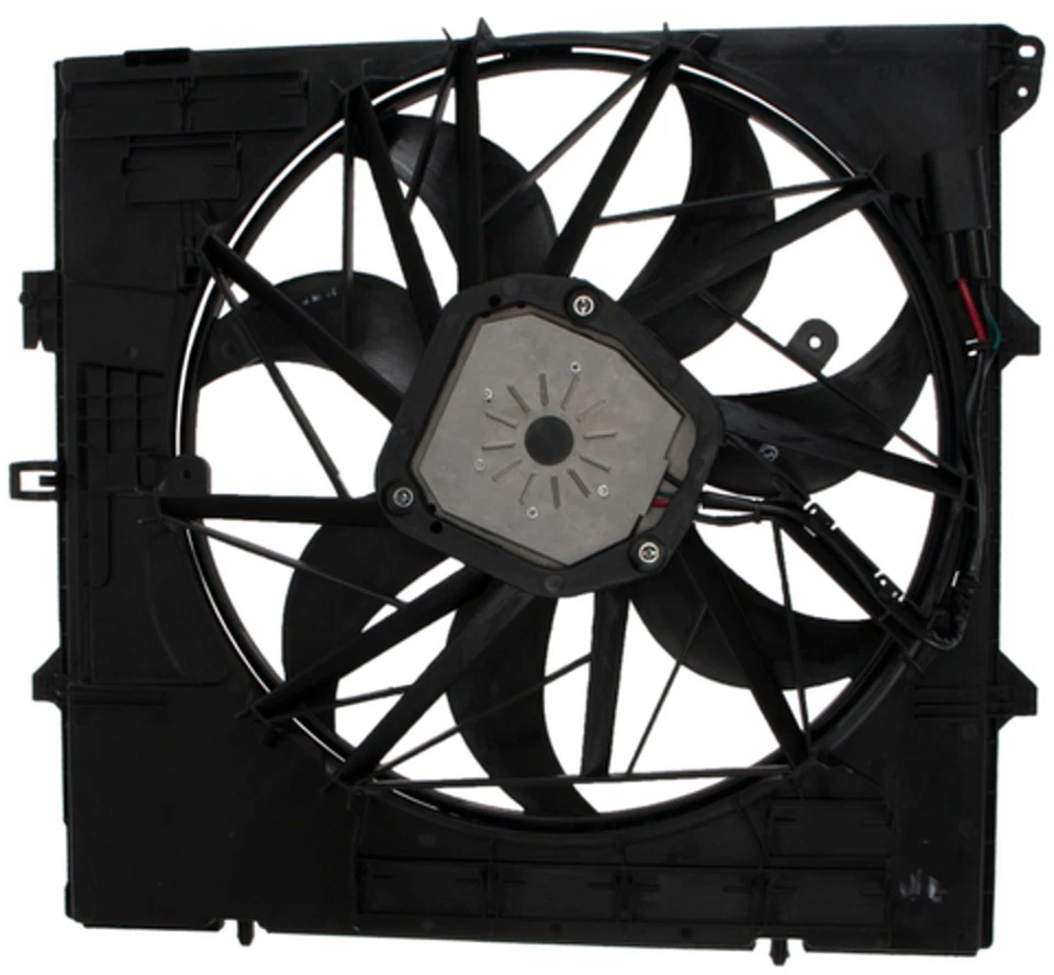 Conjunto de ventilador de refrigeração do motor - conjunto de ventilador de radiador. 76353 serve para 11-12 BMW X3 3.0L-L6 - Imagem 3 de 4