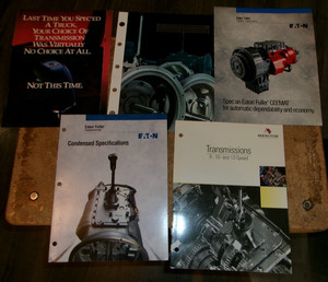 5-lot 1990's semi truck transmission brochures in very good shape used