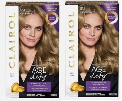 2 of Clairol Expert Nice n Easy 8G Medium Golden Blonde Age Defy Hair Dye