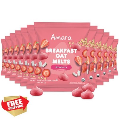 Amara Oat Melts Strawberry 12 Pack