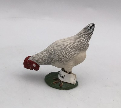 Schleich WHITE PECKING HEN Chicken 13128 Farm Animals 2008