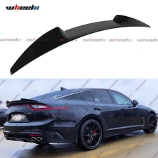 FOR 2018-2024 KIA STINGER GLOSS BLACK V STYLE HIGHKICK REAR TRUNK SPOILER WING