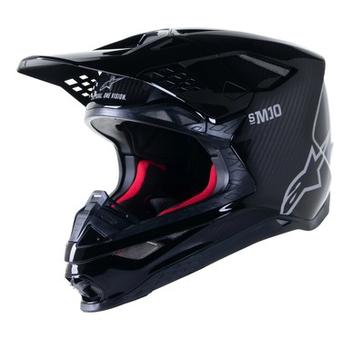 Supertech Helm M10 Solid MX ALPINESTARS Schwarz
