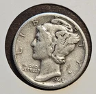 1944-D Mercury Dime “IN COD WE TRUST” Mint Error 90% Silver Strike Variation
