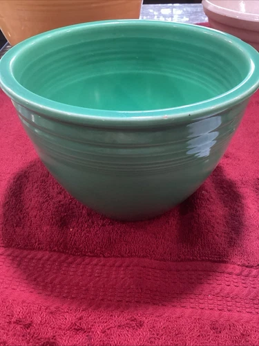 Vintage Fiesta #3 Nesting Mixing Bowl Original Green 6-3/4" Rings