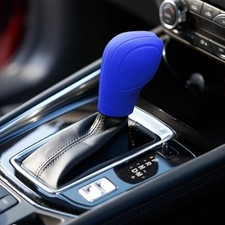 Car Gear Shift Knob Cover, Car Shifter Cover, Anti-Slip Auto Knob Gear Blue