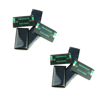10Pcs 5V 30mA 53X30mm Micro Power Solar Cells Panel Wholesale DIY Sun Panel