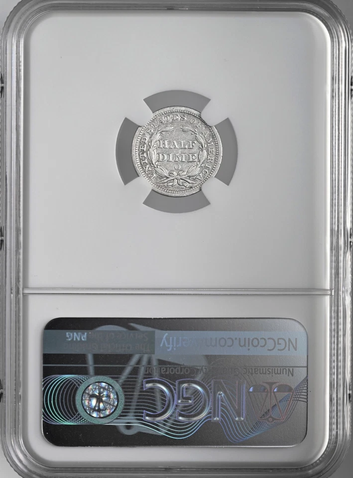 Media moneda de diez centavos 1859-O H10C Liberty sentada NGC VF DETALLES "LIMPIOS" #8404749-026 Foto 4 de 4