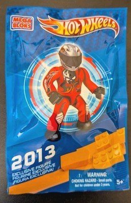 Hot Wheels Driver Mega Bloks 2013 Exclusive Figure NEW Sealed Pack 99692 