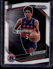 2024-25 Panini Prizm Black #209 AJ Johnson White Prizms #/175