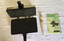 VTG Villaware Krumkake Baker No. 3900 Scandinavian Cookie Pizzelle Maker, Tested