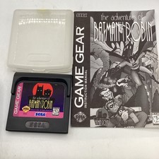 Adventures of Batman & Robin (Sega Game Gear) Tested Working Cart Case W/ Manual