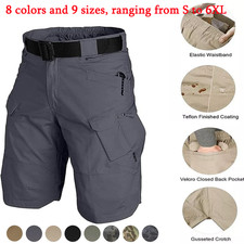 Tactical Workout Shorts for Men Outdoor Casual Quick Dry Hiking Cargo Shorts