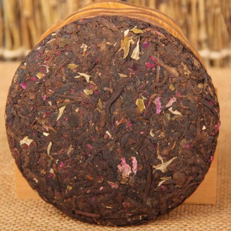100 g Auténtico Yunnan Rosa Pu'er Té Flor Té Mini Maduro Pastel de Té Belleza Té Foto 2 de 4