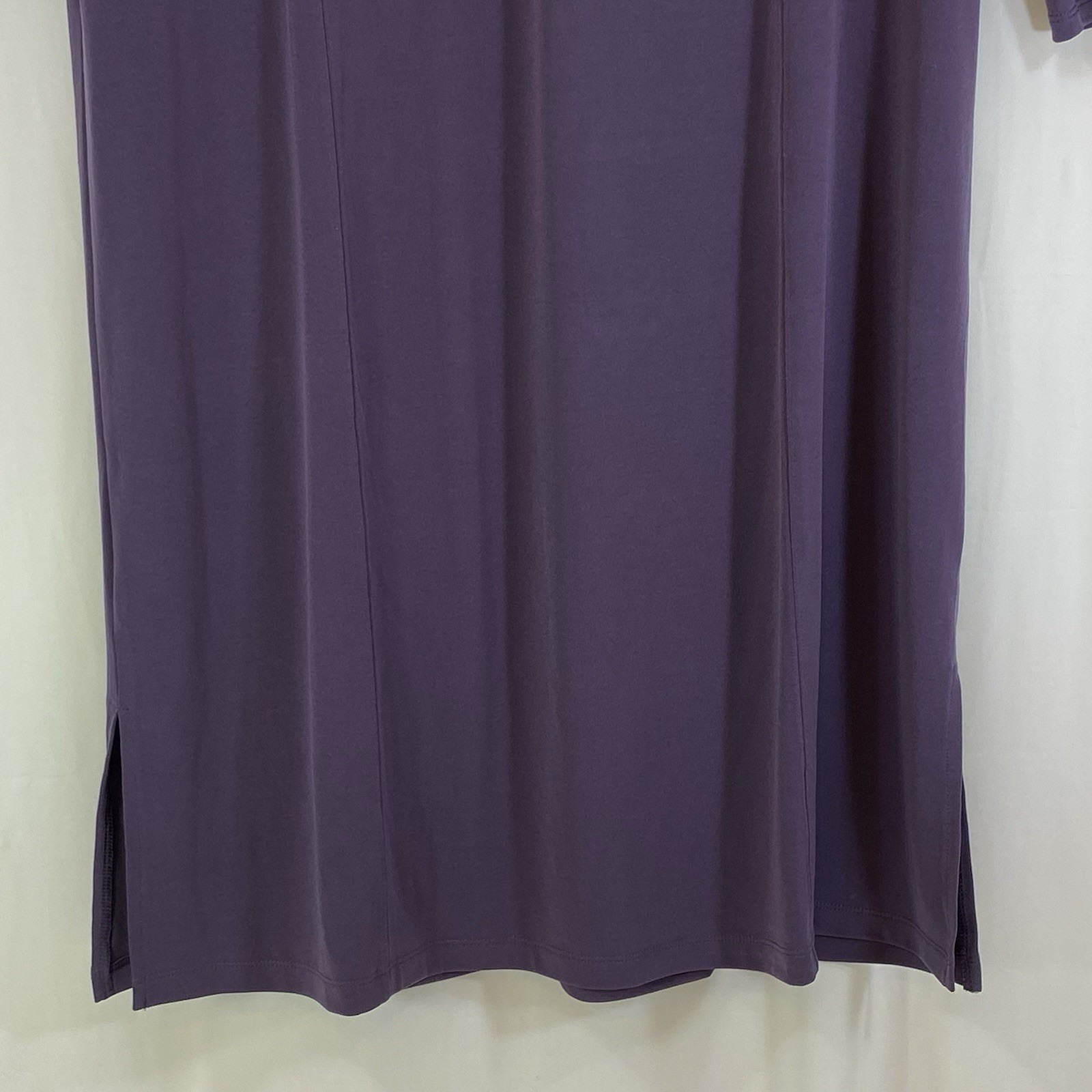 Chicos Size 2 Collar 3 Button Pullover Purple Shi… - image 7