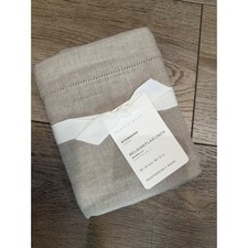 Pottery Barn Belgian Flax Linen Standard Shams Set of 2 Flax Beige New