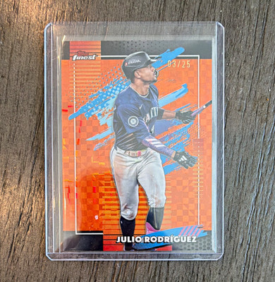Topps 2025 Topps Finest Julio Rodríguez Seattle Mariners #120 /25 serial