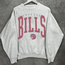 Buffalo team Bill Sweatshirt, vintage 90s unisex, team name logo lot