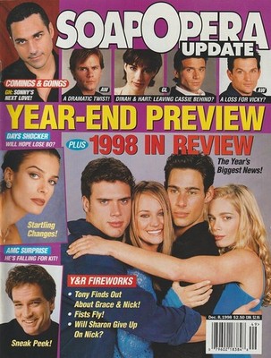 Jennifer Gareis-Nick Scotti-Sharon Case-Joshua Morrow 12/8/98 Soap Opera Update