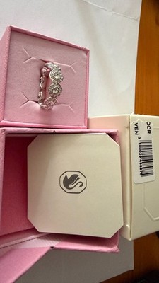 Original Swarovski Una Engel Ring, Silber rhodiniert, Größe 60