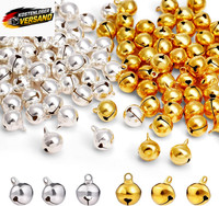 Naler 120 StüCk Kleine GlöCkchen 12 Mm GlöCkchen Aus Metall Jingle Bells FüR Wei