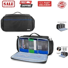 Game Disc Storage Bag Holds Up to 24 Discs, Game Disk Travel Case Compatible ...