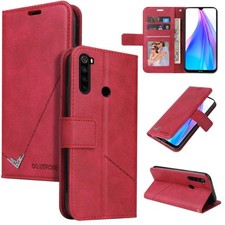 GQUTROBE Right Angle Leather Phone Case, For Xiaomi Redmi Note 8T, For Xiaomi Re