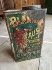 Vintage Blanke’s Faust Blend A High Grade Coffee 3 LB Tin Can w/ Paper Label