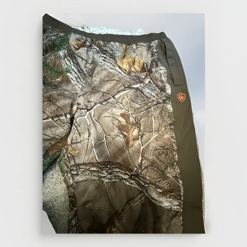 Calça vencedora do jogo masculina 2XL camuflagem impermeável caça forro de malha ao ar livre - Imagem 3 de 4