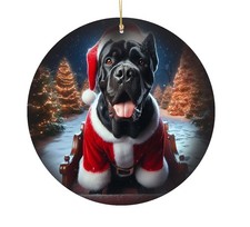 Cane Corso Christmas Tree Porcelain Ornament