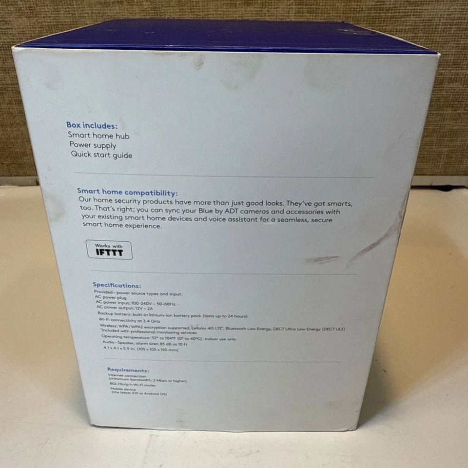 Blue By ADT Smart Home Hub S40LR0-01 / Graphite Grey / New In Box Inspected 100% - Image 2 of 3