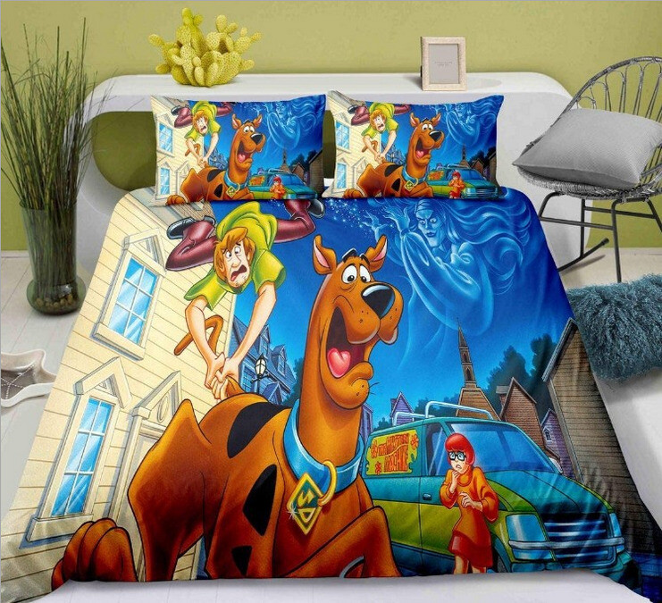 Scooby Doo Bedding Set Christmas Gift Quilt