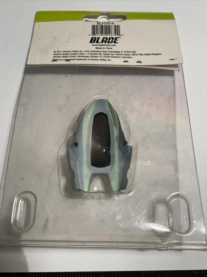 BLADE HELICOPTER PART - BLH7614 = GREEN CANOPY  : nQ X (NEW) - Image 2 of 2