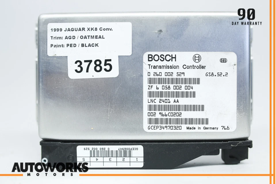 99-03 Jaguar X100 XK8 XKR Transmission Control Module Unit TCU TCM LNC2401AA OEM - Image 2 of 4