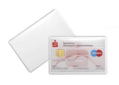 DURABLE Schutzhülle Kreditkarte Führerschein Ausweishülle transparent 54 x 86 mm