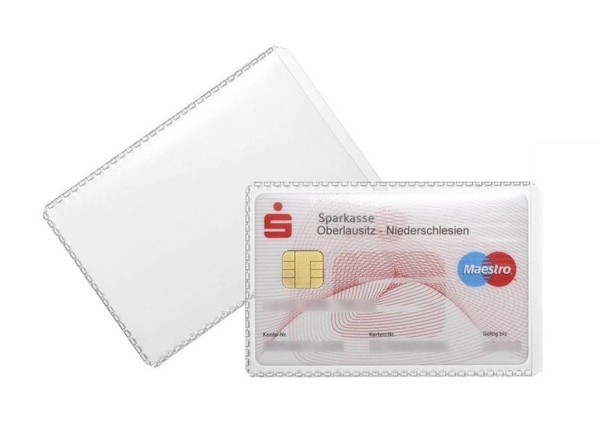Durable SchutzhüLle Kreditkarte FüHrerschein AusweishüLle Transparent 54 X 86 Mm-image