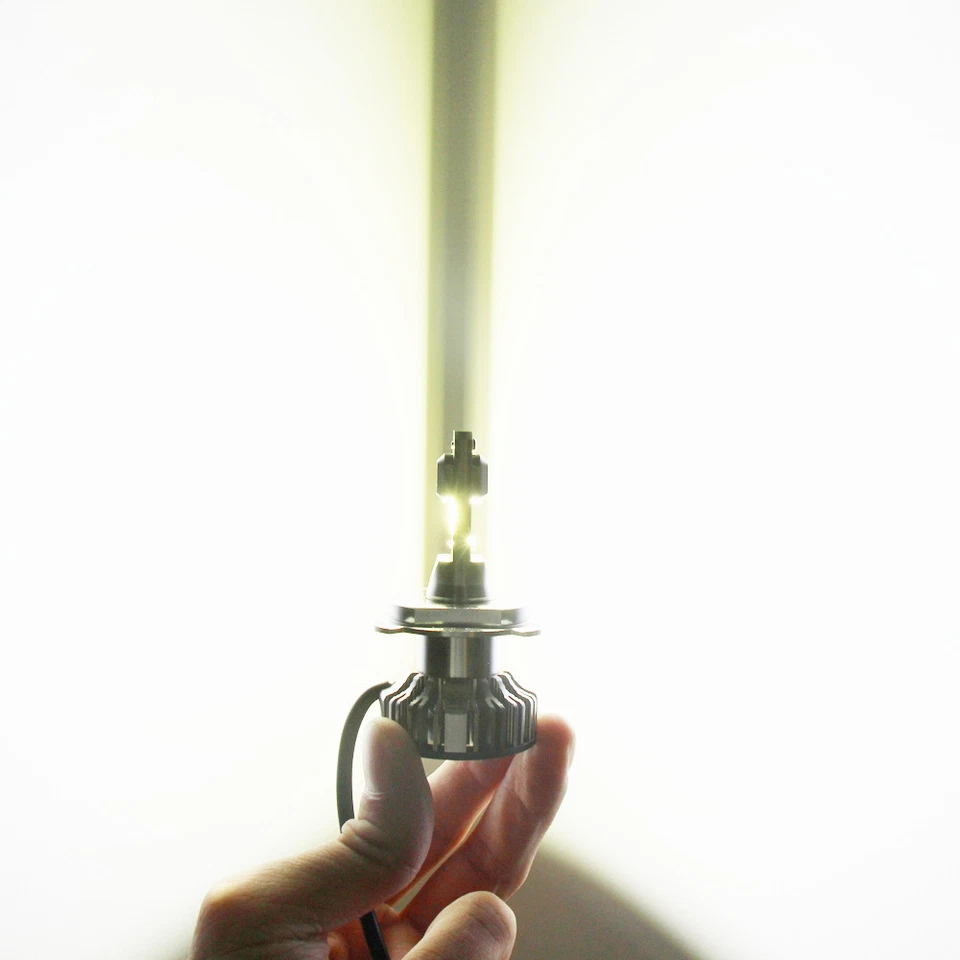 Faro LED H4 súper delgado Allá Lighting bombilla de haz alto bajo blanco brillante Foto 2 de 4