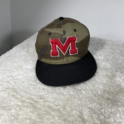 University of Missippi Hat Mens 1/4 Ole Miss Fitted Cap Camo