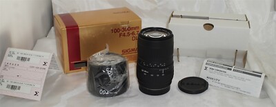 Sigma 100-300mm f4.5-6.7 DL for Minolta AF Camera Lens New Old Stock Mint in Box