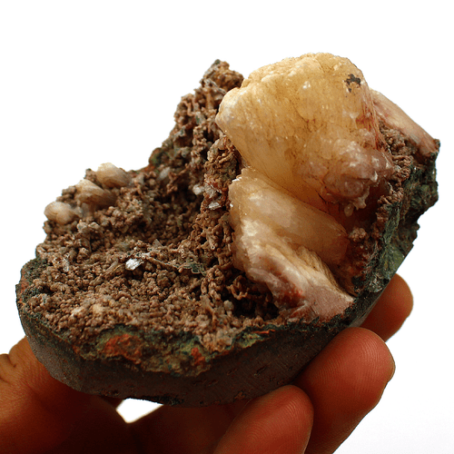 278,7 g Estilbita Natural y Apofilita con Calcedonia en Matriz Decoración Mineral - Imagen 3 de 14